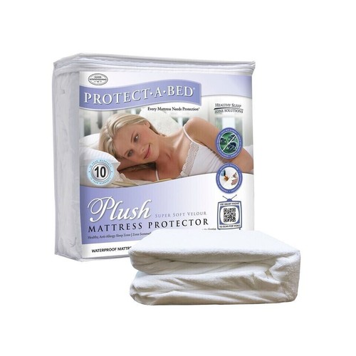 Protect bed plush twin - plush, twin-size