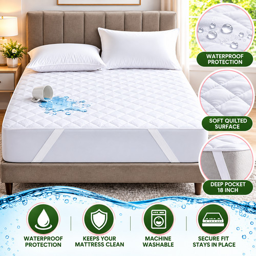 Waterproof quilted mattress - quilted,